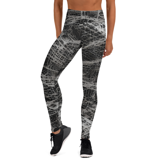 Yoga Leggings - Monochrome Mesh