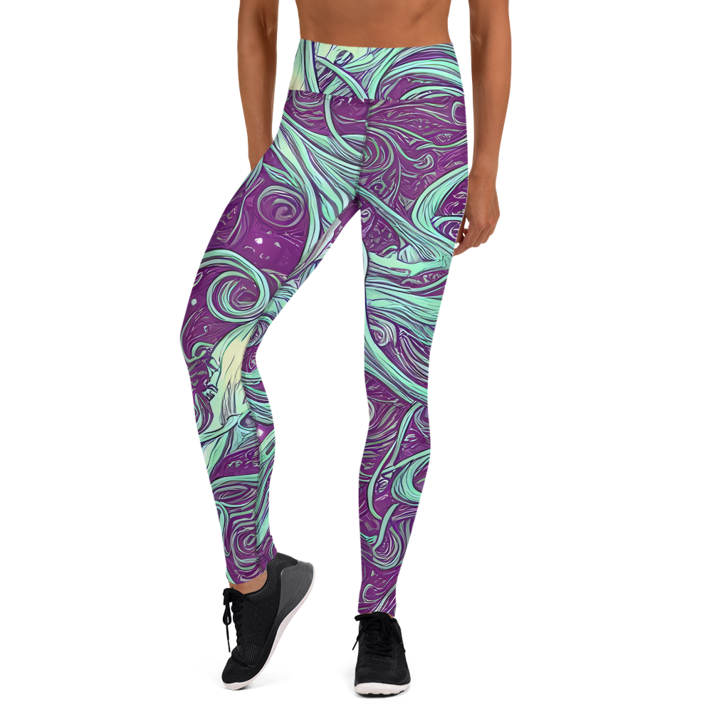 Yoga Leggings - Temple Swirls