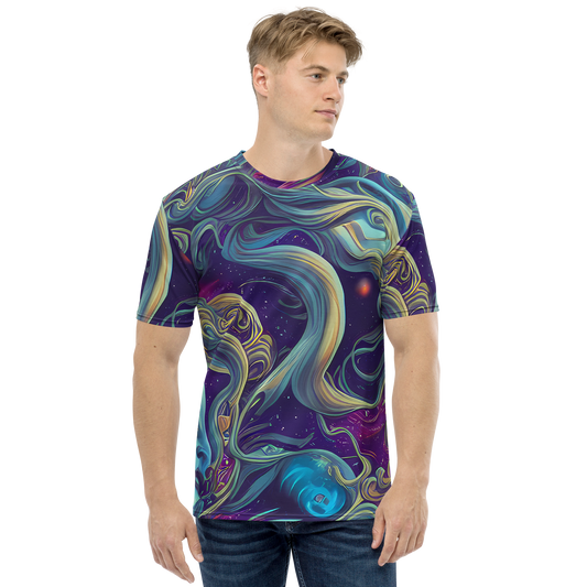 Men's Crew Neck T-Shirt - Stellar Waves