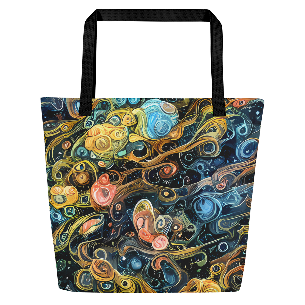 Large Tote Bag w/ Pocket - Wild Cosmos