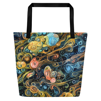 Large Tote Bag w/ Pocket - Wild Cosmos