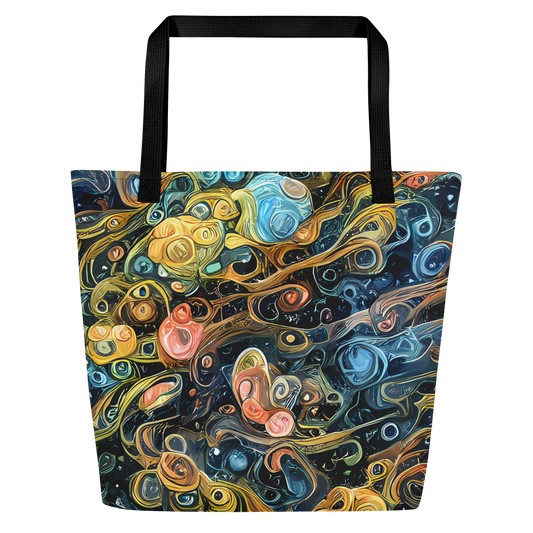 Large Tote Bag w/ Pocket - Wild Cosmos