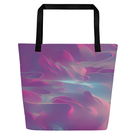 Large Tote Bag w/ Pocket - Dreamscape Swirl