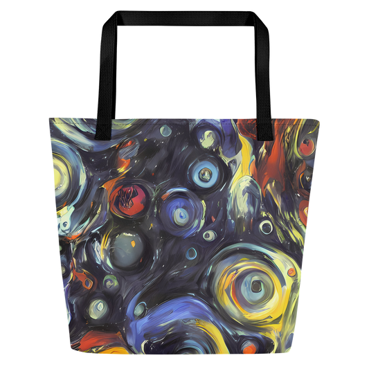 Large Tote Bag w/ Pocket - Corinthian Swirl