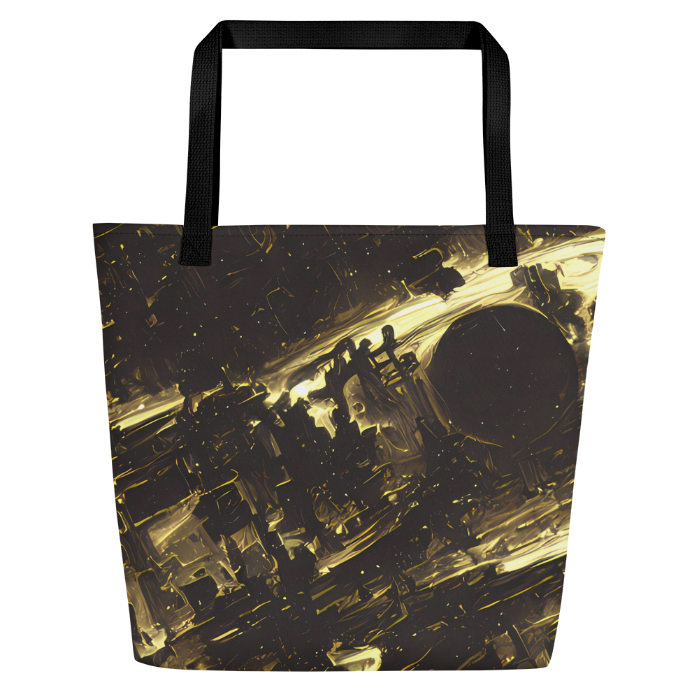 Large Tote Bag w/ Pocket - Oceanic Echo