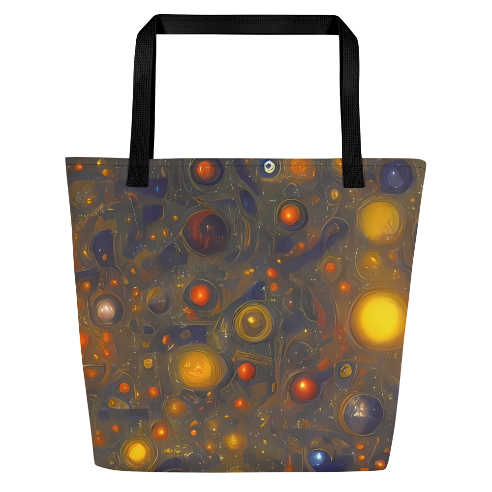 Large Tote Bag w/ Pocket - Chromal Flux