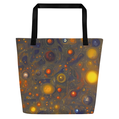 Large Tote Bag w/ Pocket - Chromal Flux