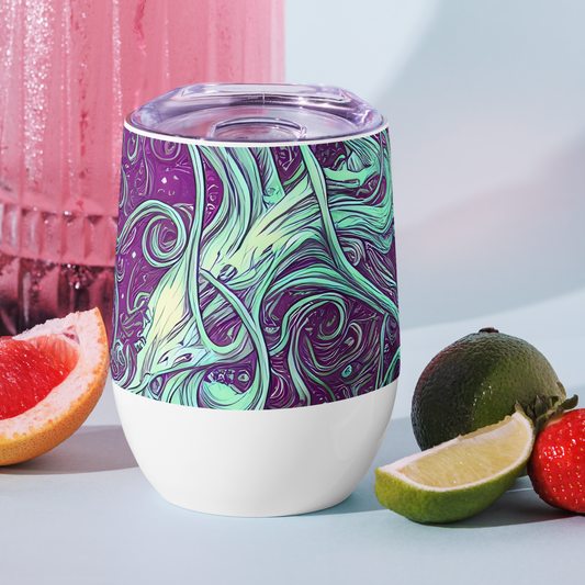 Wine Tumbler - Temple Swirls