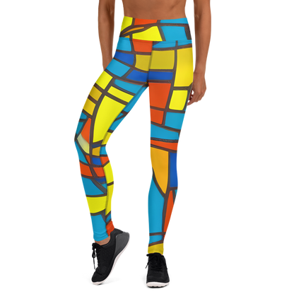 Yoga Leggings - Mondrian Mesh