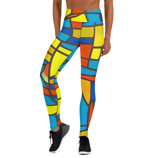 Yoga Leggings - Mondrian Mesh