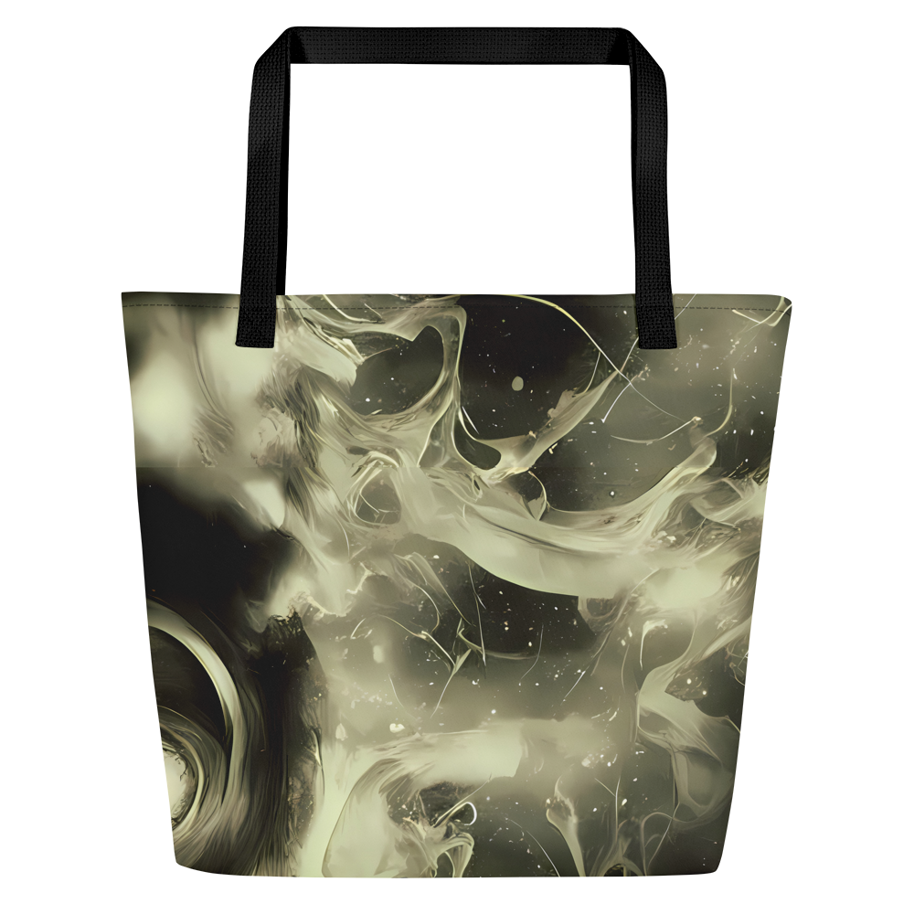 Large Tote Bag w/ Pocket - Biomech Whirl