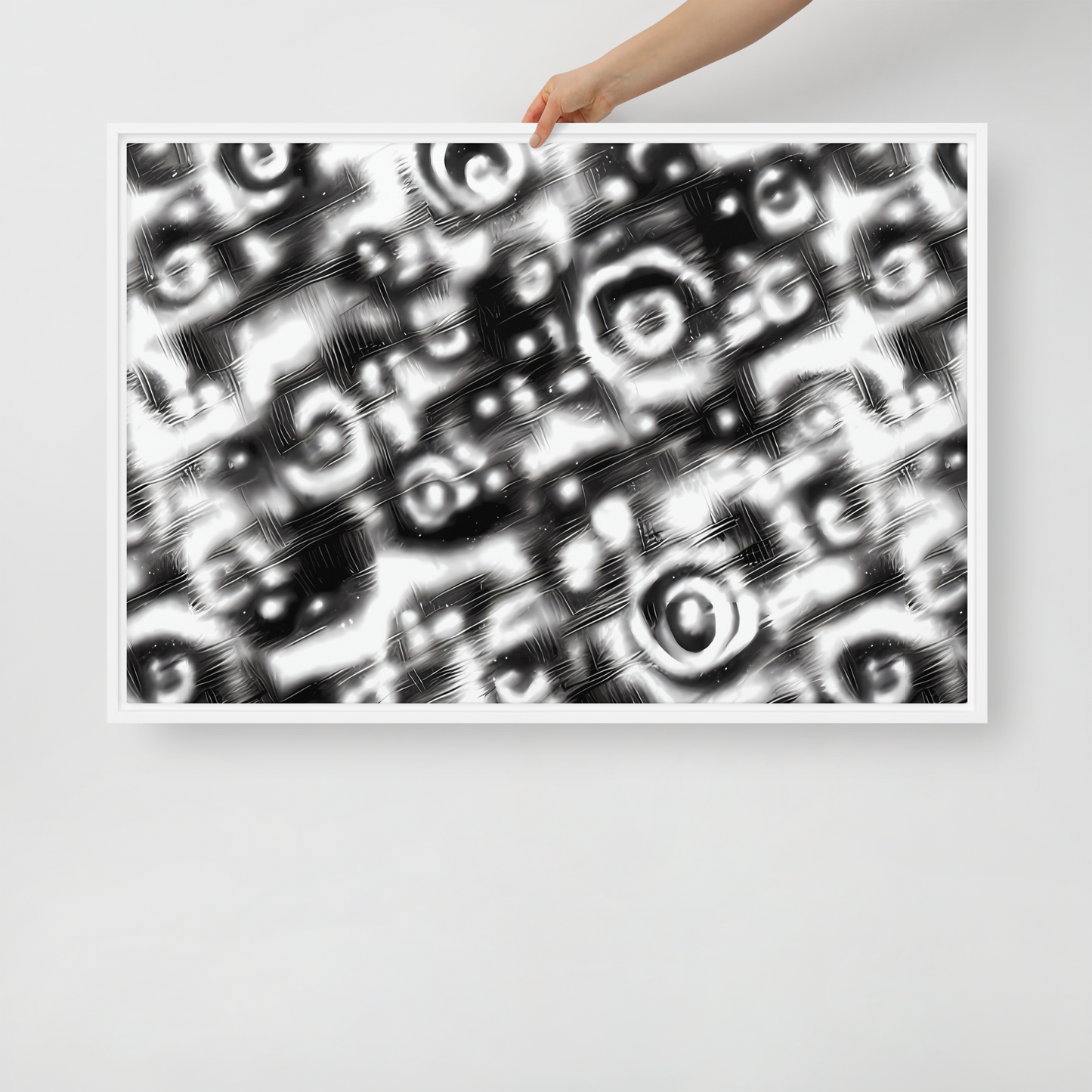 Framed Canvas - Bernhard Swirl