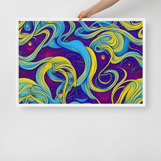 Framed Canvas - Stellar Swirls