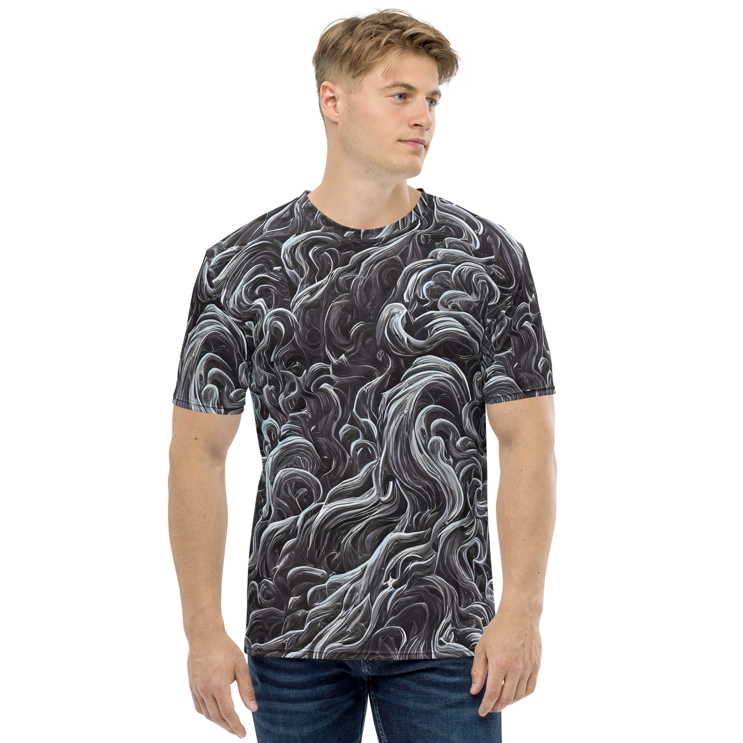 Men's Crew Neck T-Shirt - Savrasov Swirls