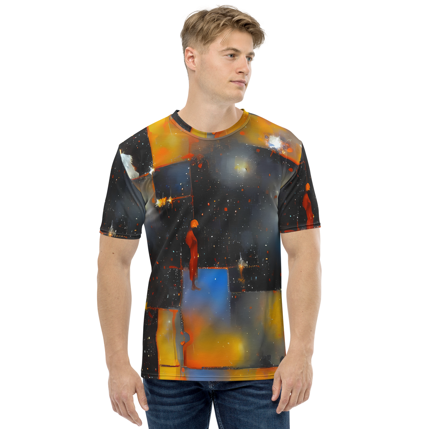 Men's Crew Neck T-Shirt - Monet's Matrix