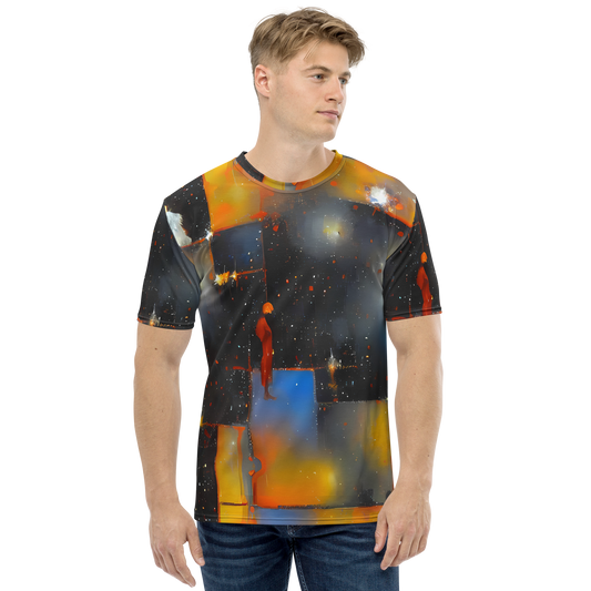 Men's Crew Neck T-Shirt - Monet's Matrix