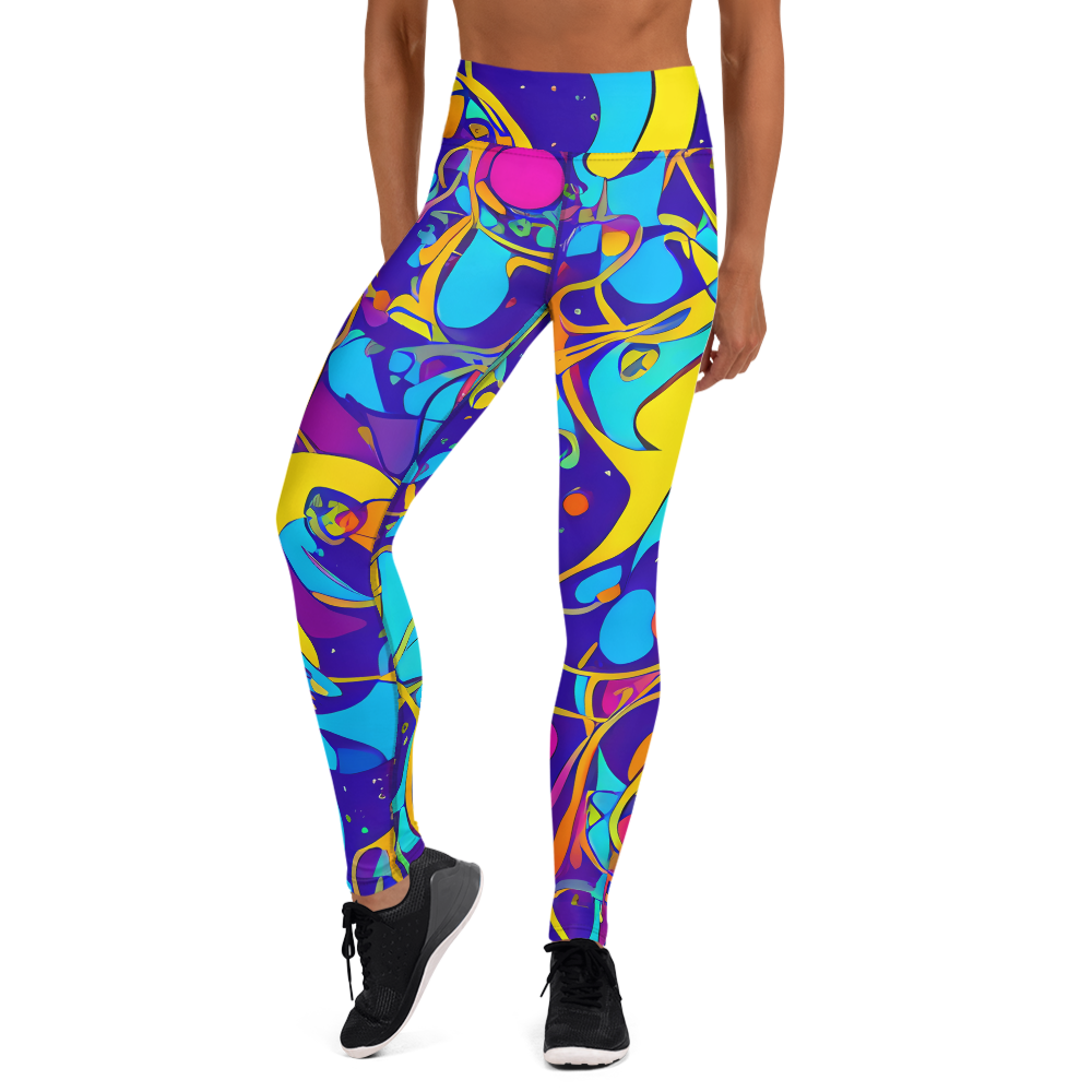 Yoga Leggings - Spectral Tangle