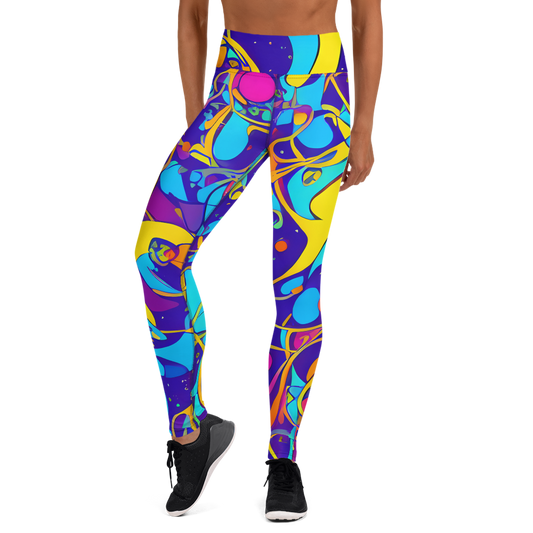 Yoga Leggings - Spectral Tangle