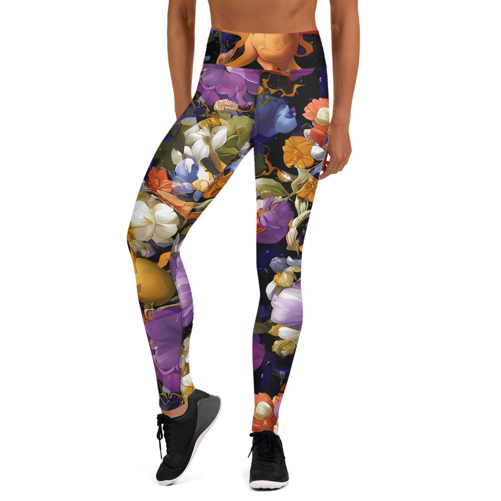 Yoga Leggings - Blooming Cosmos