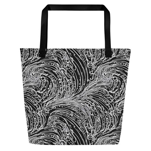 Large Tote Bag w/ Pocket - Stellar Tsunami