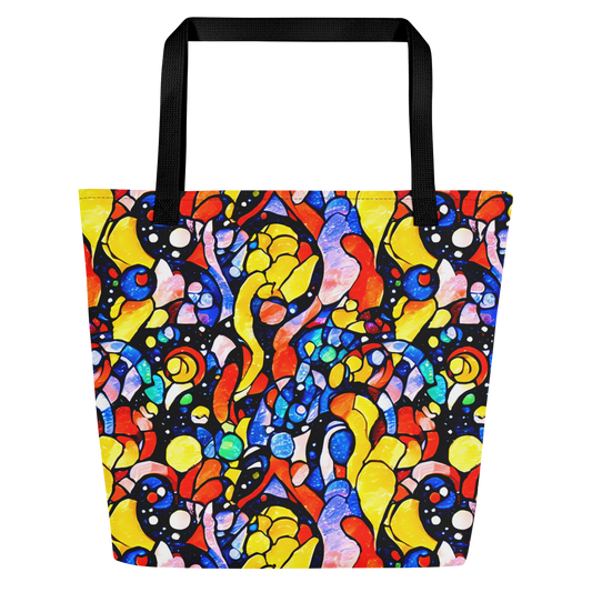 Large Tote Bag w/ Pocket - Supernova Symphony