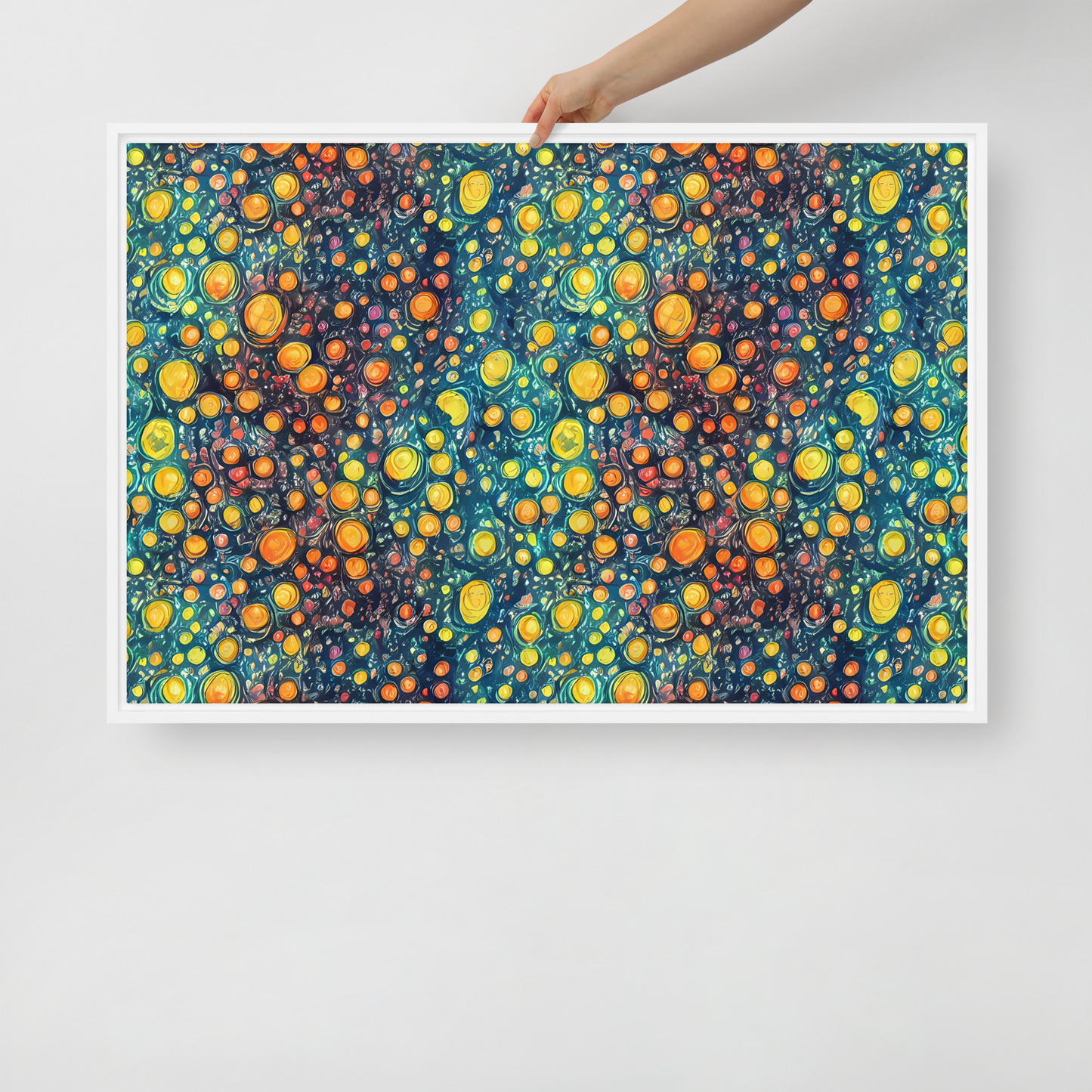 Framed Canvas - Starry Orbits