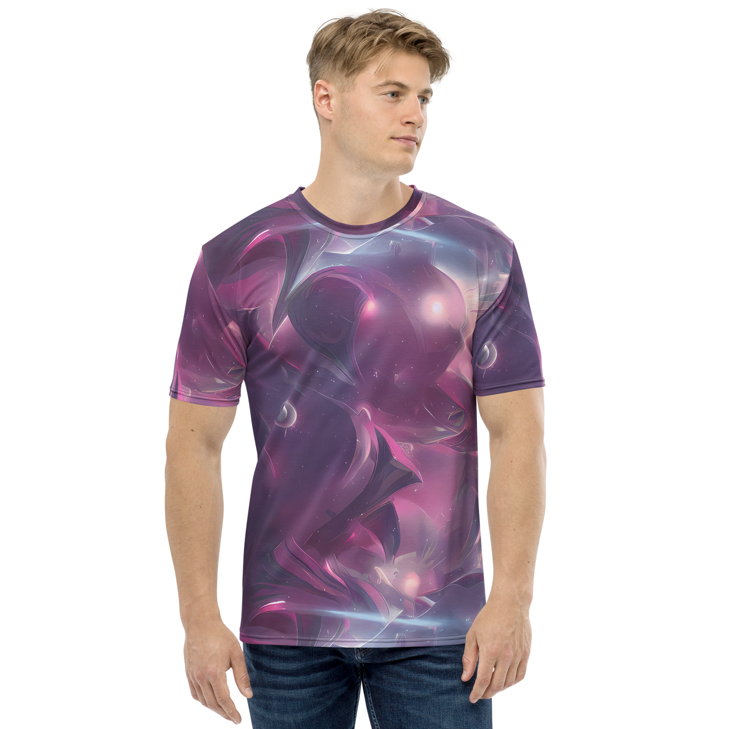 Men's Crew Neck T-Shirt - Vertex Visions