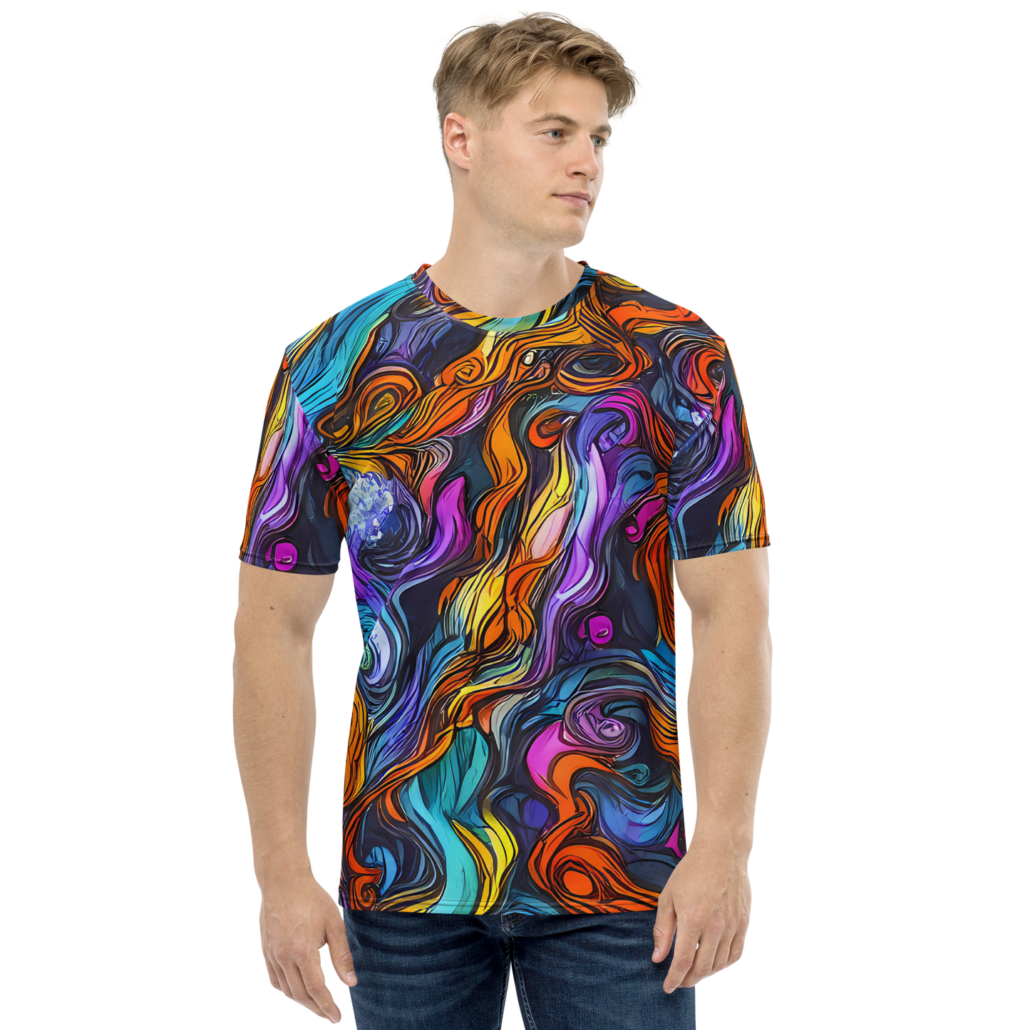 Men's Crew Neck T-Shirt - Guiard's Whirl