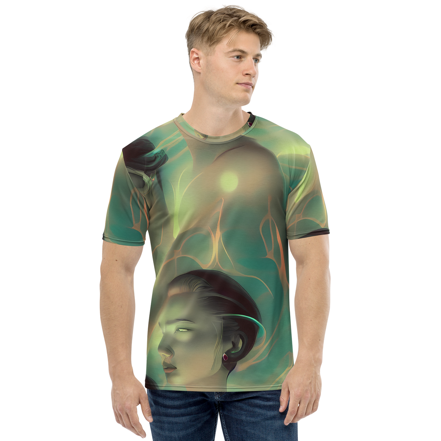 Men's Crew Neck T-Shirt - Spectral Whisper