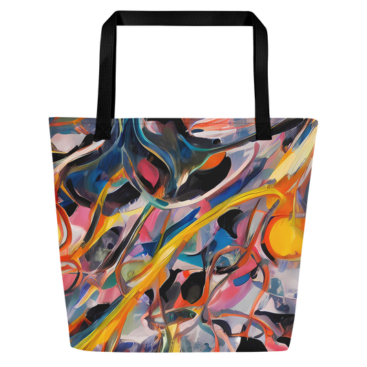 Large Tote Bag w/ Pocket - Brazen Rhapsody