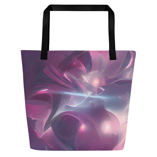 Large Tote Bag w/ Pocket - Vertex Visions