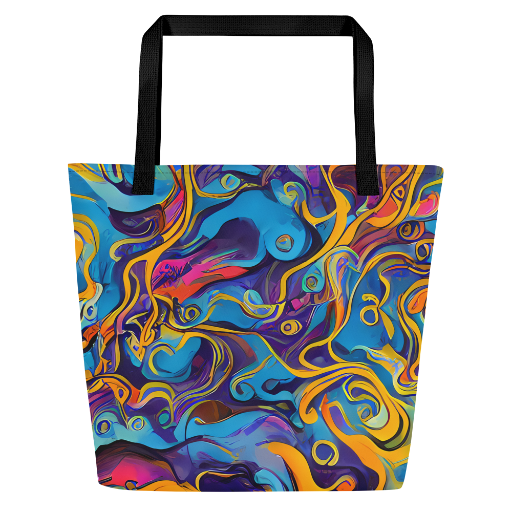 Large Tote Bag w/ Pocket - Cecily's Whorl