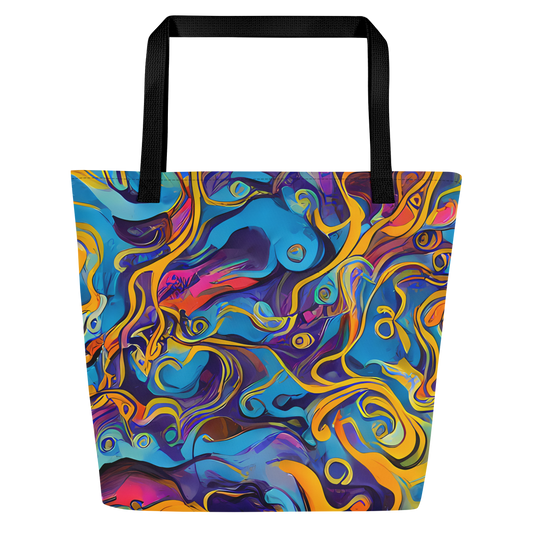 Large Tote Bag w/ Pocket - Cecily's Whorl