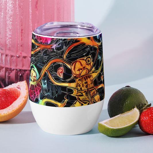 Wine Tumbler - Psychedelic Pulsar