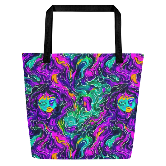 Large Tote Bag w/ Pocket - Vortex Dream