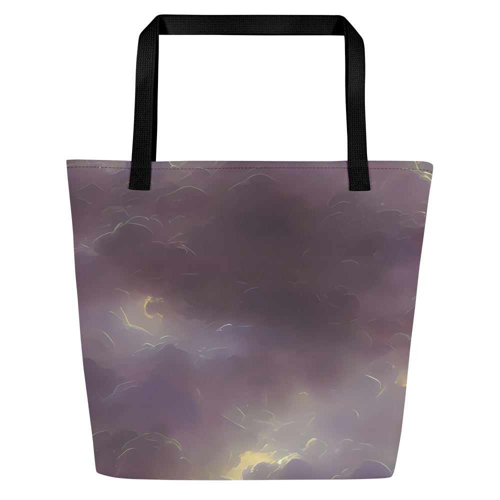 Large Tote Bag w/ Pocket - Stormy Muse