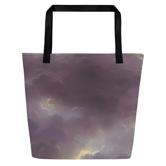 Large Tote Bag w/ Pocket - Stormy Muse