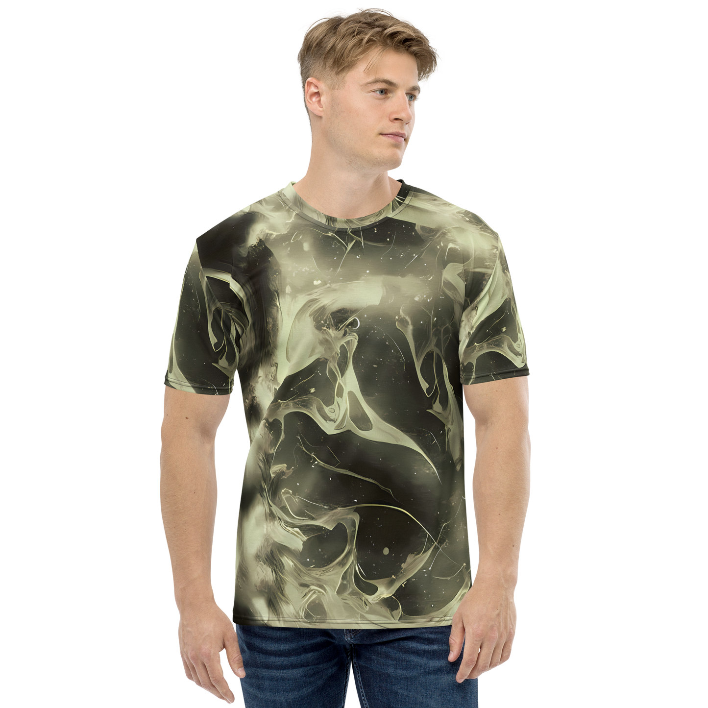 Men's Crew Neck T-Shirt - Biomech Whirl