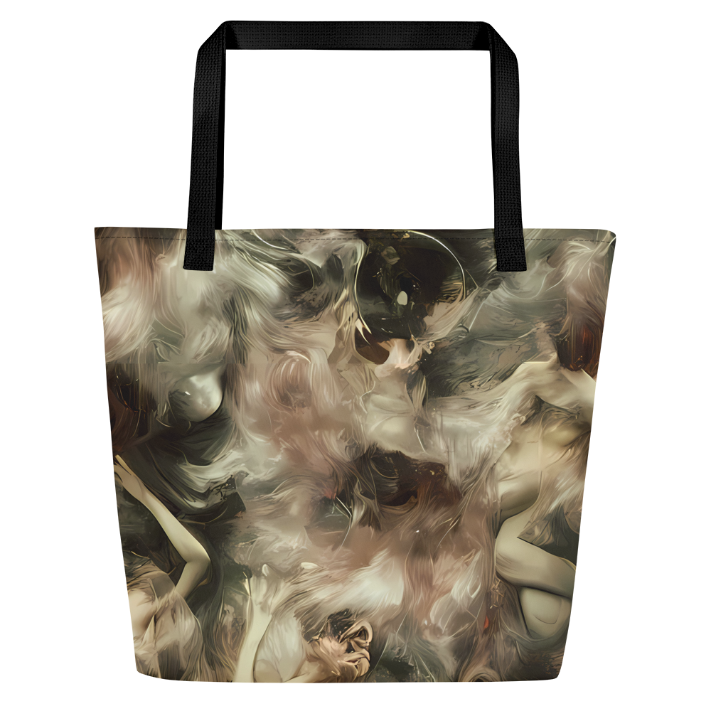 Large Tote Bag w/ Pocket - Ceramic Swirl