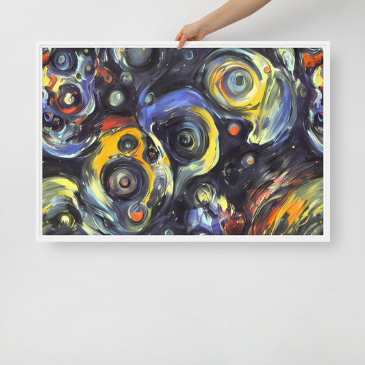 Framed Canvas - Corinthian Swirl