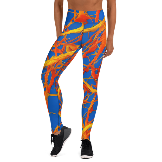 Yoga Leggings - Vivid Plexus