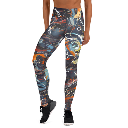 Yoga Leggings - Neo-Splash Labyrinth