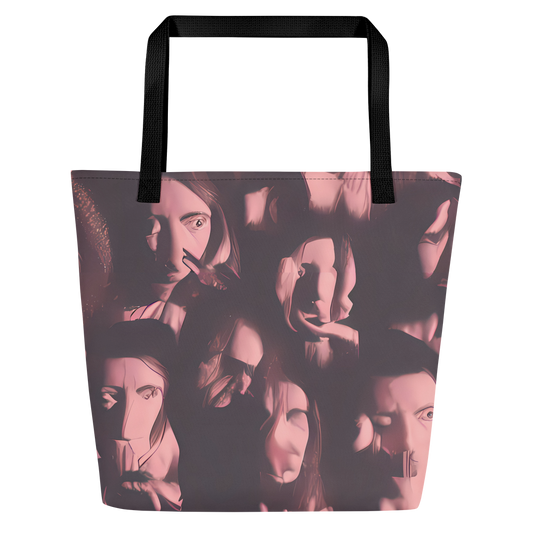 Large Tote Bag w/ Pocket - Portrait Whispers