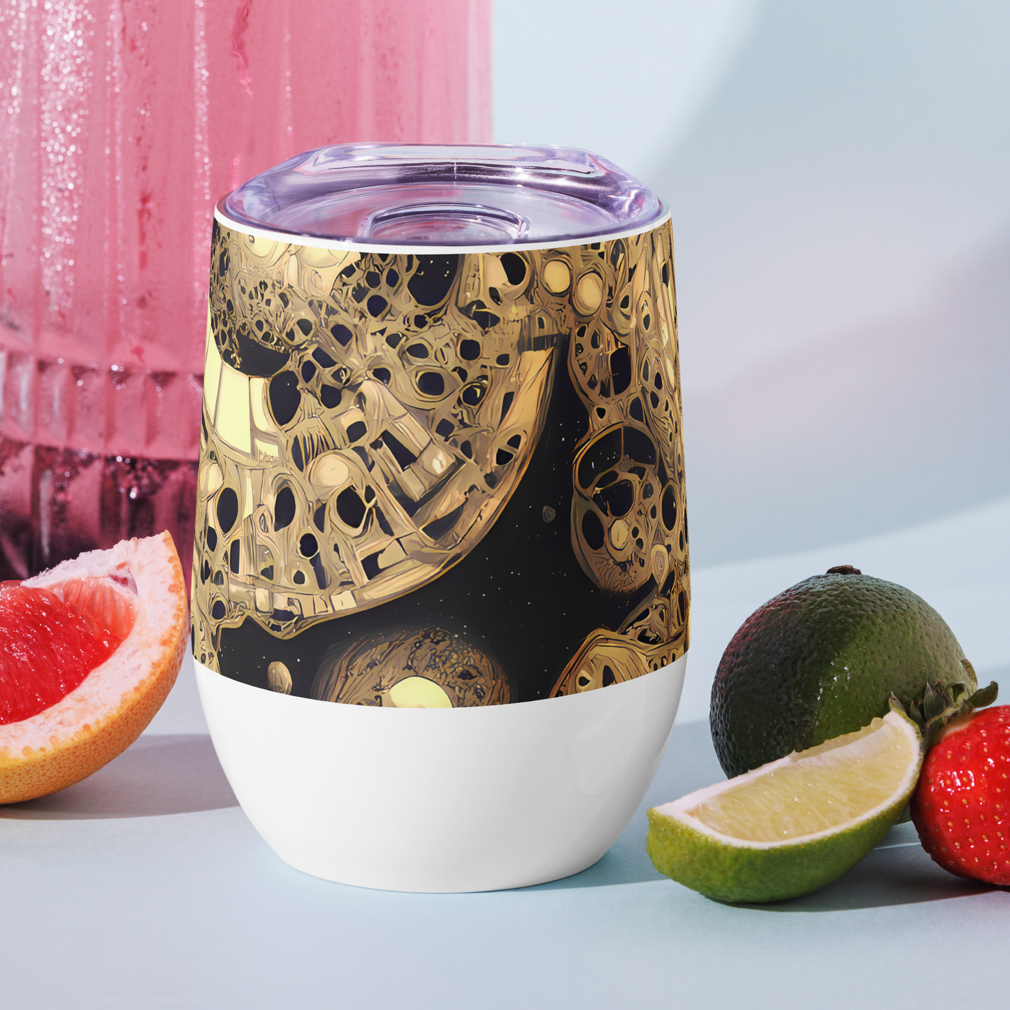 Wine Tumbler - Baroque Orbit