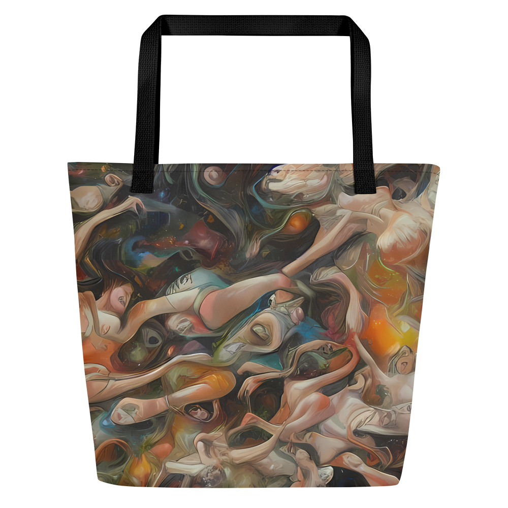 Large Tote Bag w/ Pocket - Copper Swirl