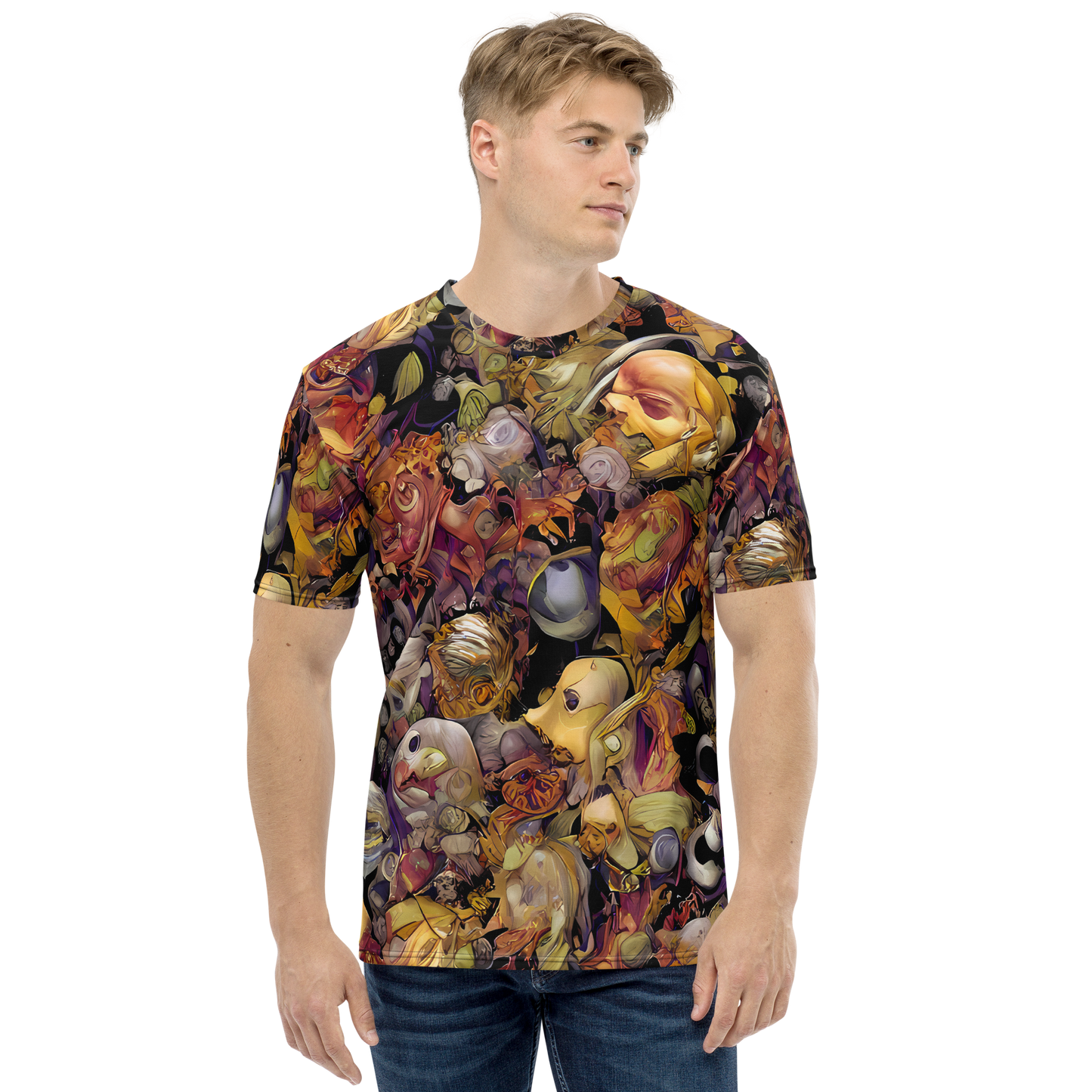 Men's Crew Neck T-Shirt - Arcimboldo Abundance