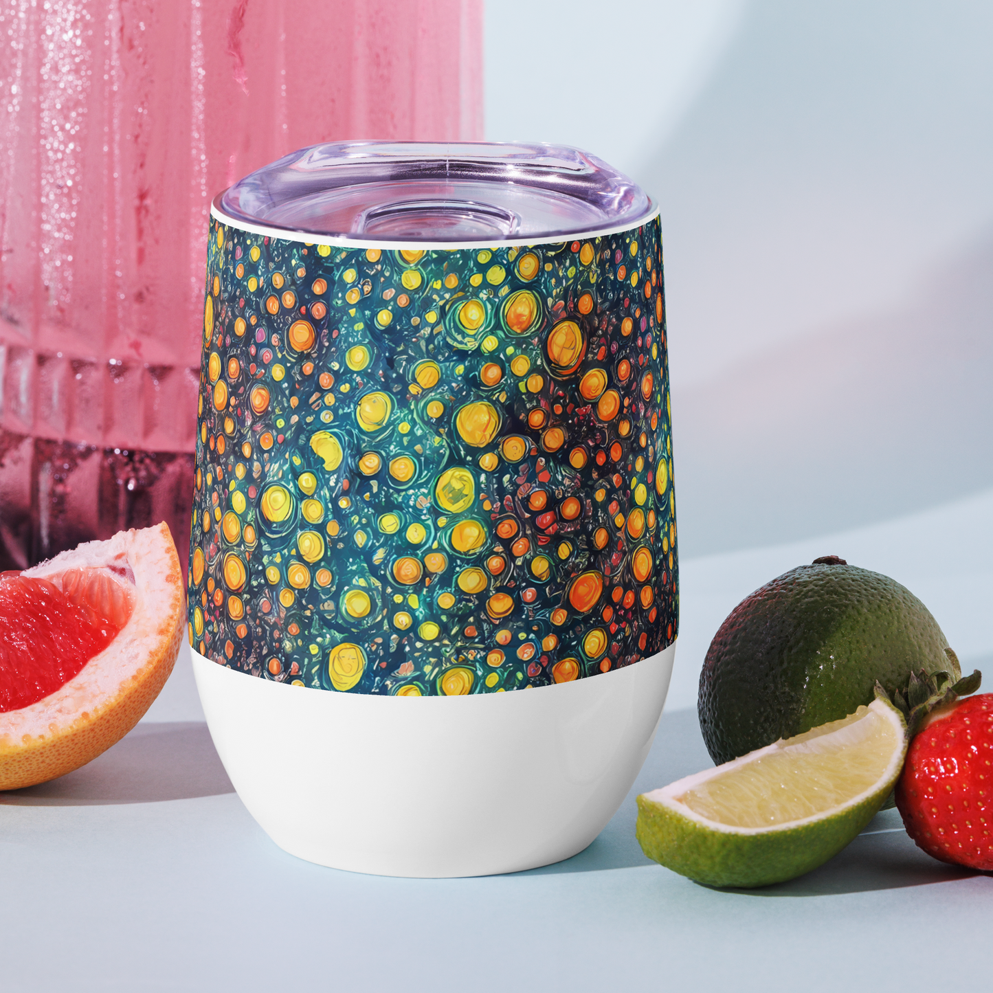 Wine Tumbler - Starry Orbits