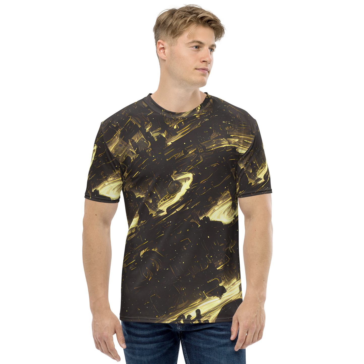 Men's Crew Neck T-Shirt - Oceanic Echo