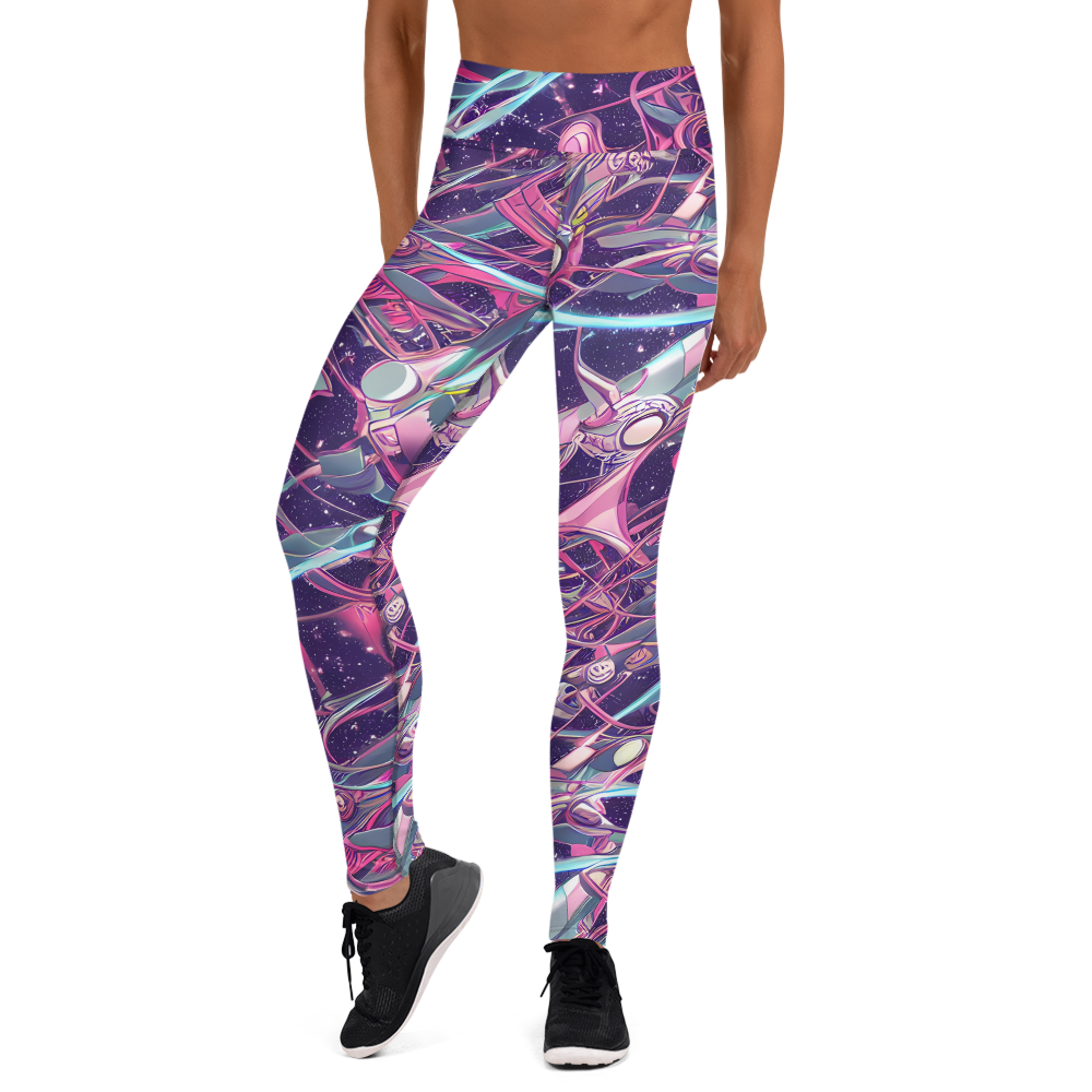 Yoga Leggings - Neo-Tokyo Twirl