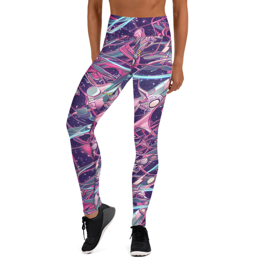 Yoga Leggings - Neo-Tokyo Twirl